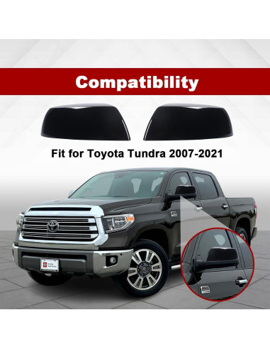 Cubierta de espejo frontal Toyota Tundra/Sequoia 2007-2021