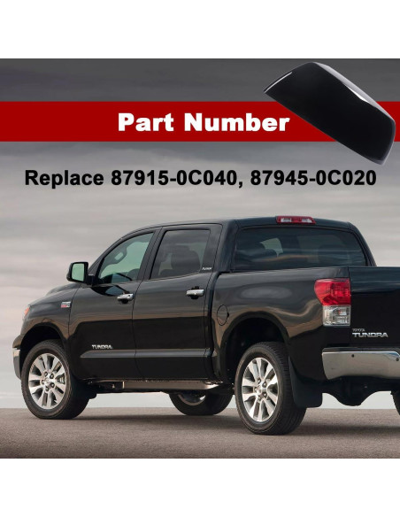 Cubierta de espejo frontal Toyota Tundra/Sequoia 2007-2021