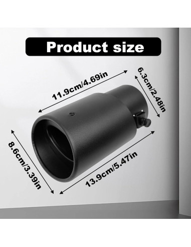 Punta de Escape de Acero Inoxidable Stymart 13.72 cm Cromado