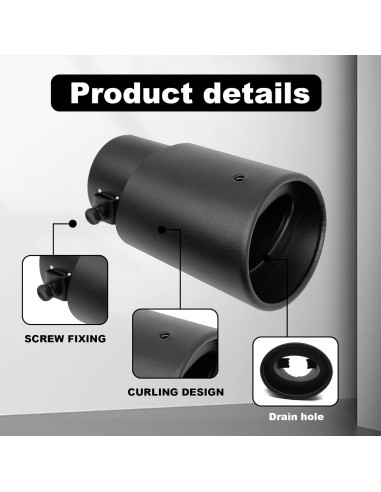 Punta de Escape de Acero Inoxidable Stymart 13.72 cm Cromado