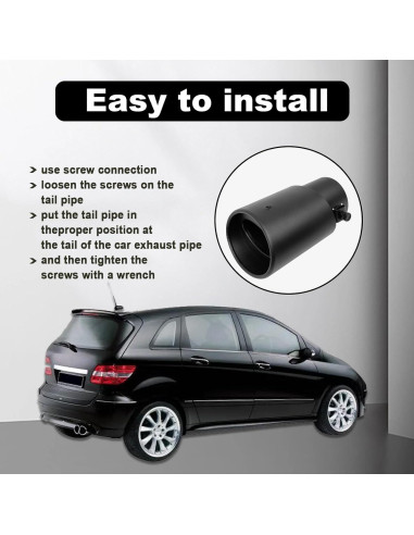 Punta de Escape de Acero Inoxidable Stymart 13.72 cm Cromado