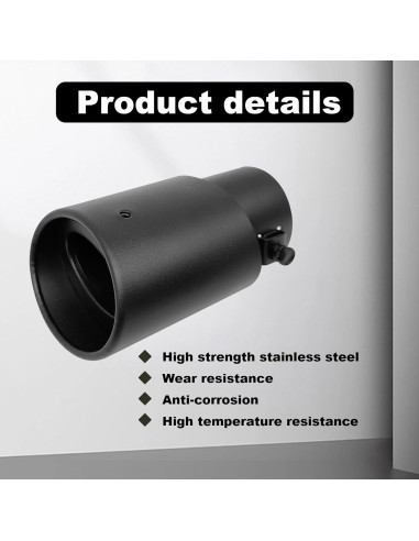 Punta de Escape de Acero Inoxidable Stymart 13.72 cm Cromado