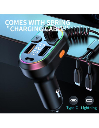 Transmisor FM Bluetooth EAHOSUCC C29 con Carga Rápida 25W