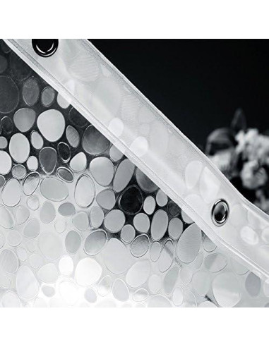 Cortina de Ducha EurCross 183x244 cm EVA Impermeable 3D