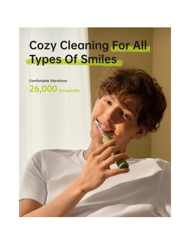 Cepillo de Dientes Eléctrico Laifen Wave SE Verde, 2 Cabezas