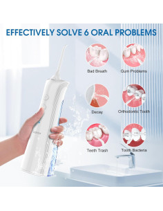 Limpiador Dental de Agua Leominor Inalámbrico IPX7 5 Modos 2