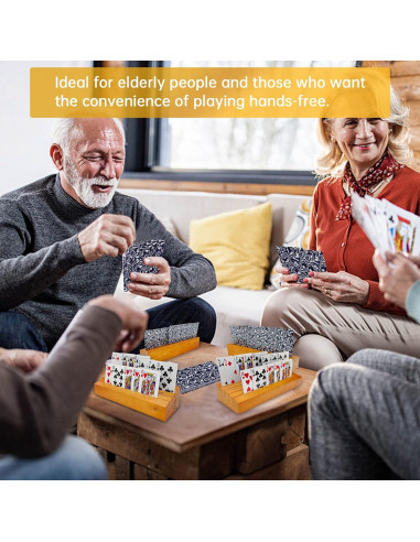 Juego de Soporte para Cartas de Madera Iswabard - Set de 2