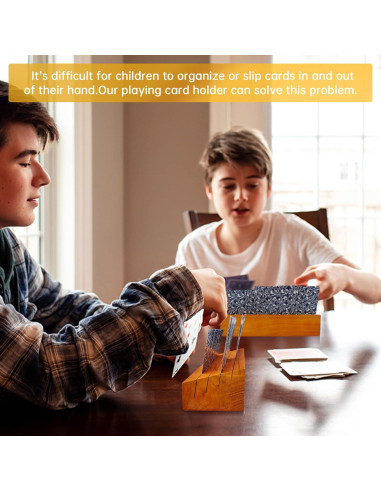 Juego de Soporte para Cartas de Madera Iswabard - Set de 2