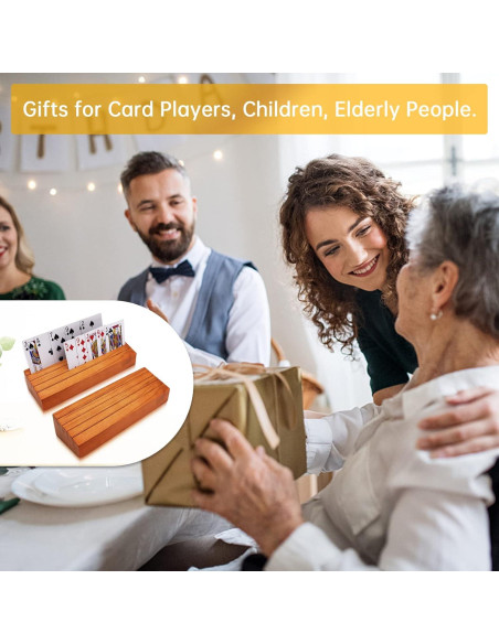 Juego de Soporte para Cartas de Madera Iswabard - Set de 2