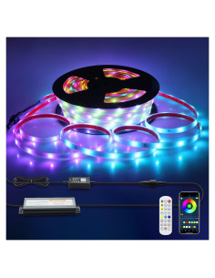 Tira LED RGB 30M Aclorol IP67 Impermeable Sincronización Musical