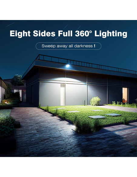 Luces Solares Exteriores OKPRO 168LED 6500K IP66 2 Piezas