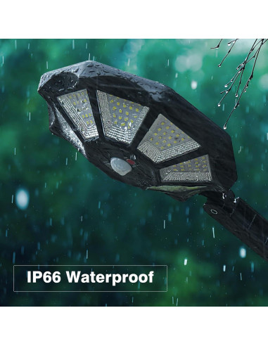 Luces Solares Exteriores OKPRO 168LED 6500K IP66 2 Piezas