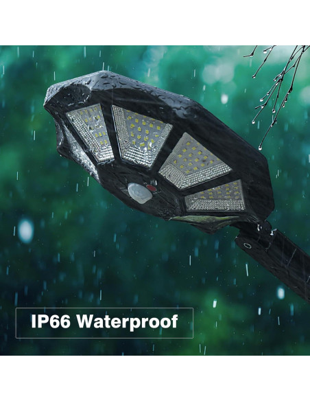 Luces Solares Exteriores OKPRO 168LED 6500K IP66 2 Piezas