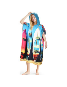 Poncho de Surf Catalonia Toalla de Cambio Microfibra 89x150cm