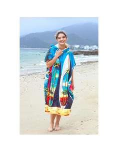 Poncho de Surf Catalonia Toalla de Cambio Microfibra 89x150cm 2