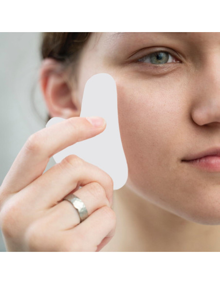 Conjunto de Cuidado Facial Earth & I - Rodillo de Jade Blanco y Gua Sha