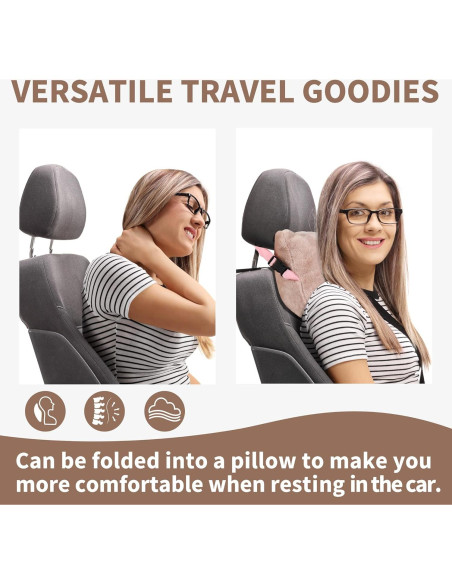 Manta Portátil de Viaje Tirrinia Rosa 127x178 cm con Bolsillo