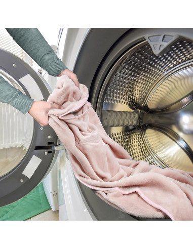 Manta Portátil de Viaje Tirrinia Rosa 127x178 cm con Bolsillo