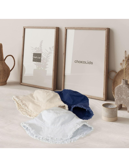 Sombrero de Cubo Desgastado CHOK.LIDS Unisex Algodón UPF 50+
