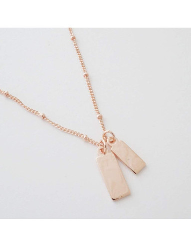 Collar con Etiqueta para Perro Pequeño HONEYCAT Oro Rosa 53-58 cm