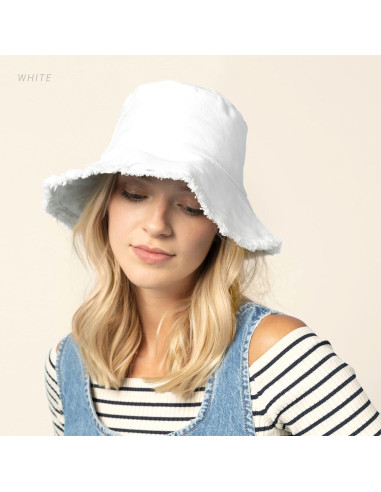 Sombrero de Cubo Desgastado CHOK.LIDS Unisex Algodón UPF 50+