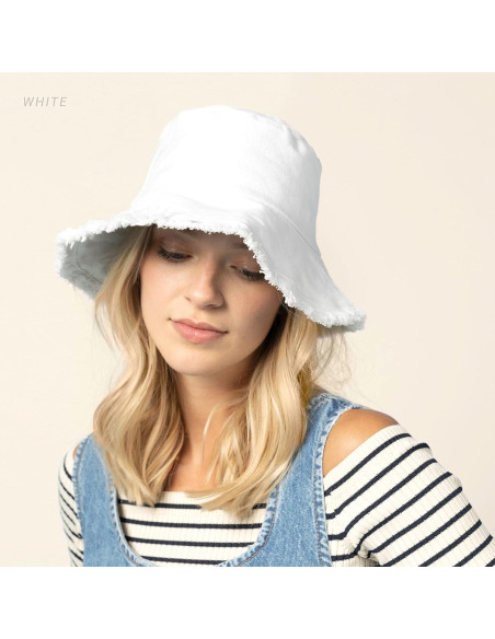 Sombrero de Cubo Desgastado CHOK.LIDS Unisex Algodón UPF 50+