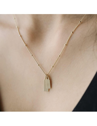 Collar con Etiqueta para Perro Pequeño HONEYCAT Oro Rosa 53-58 cm