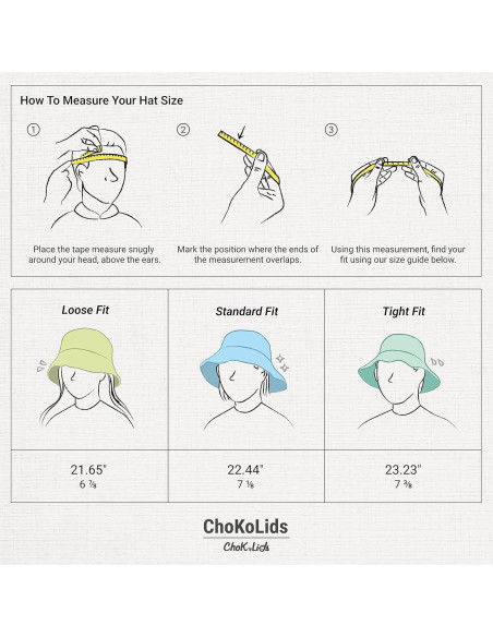 Sombrero de Cubo Desgastado CHOK.LIDS Unisex Algodón UPF 50+