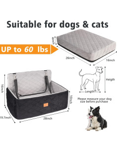 Asiento Elevador para Perros Ztinng 71.1x50cm con Espuma de Memoria 2