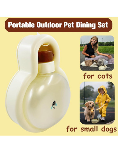 Botella de Agua Portátil para Perros PETMGCOO 384ml - A Prueba de Fugas