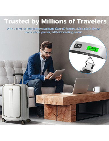 Báscula de Equipaje Digital WGGE 50kg con Pantalla LCD