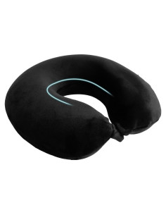 Almohada de Viaje Vacilo en Espuma Viscoelástica Negra