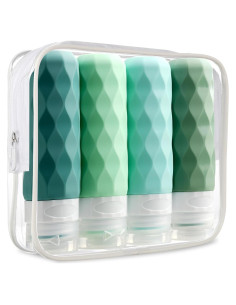 Botellas de Viaje Gemice 90ml A prueba de Fugas Set de 4