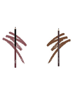 Lápiz Labial Ciruela 1.13g y Delineador Simma Brown Wet n Wild