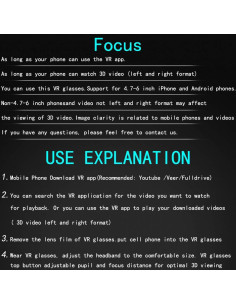 Auriculares VR SHINECON para iPhone y Android 4.7-6" 2