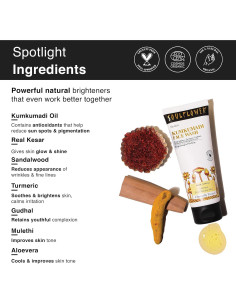 Limpiador Facial Kumkumadi Soulflower 100ml - Natural y Vegano 2