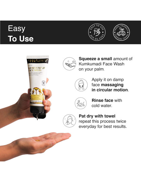 Limpiador Facial Kumkumadi Soulflower 100ml - Natural y Vegano Limpiador Facial Kumkumadi Soulflower 100ml - Natural y Vegano