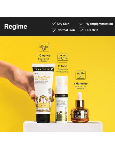 Limpiador Facial Kumkumadi Soulflower 100ml - Natural y Vegano