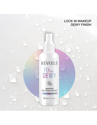 Spray Fijador de Maquillaje Revuele 150 ml - Acabado Dewy