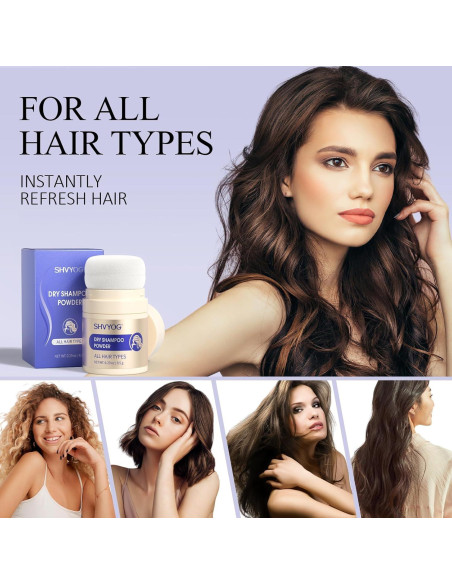 Champú Seco Orgánico SHVYOG 8.5g - Sin Residuo Blanco, Viaje Champú Seco Orgánico SHVYOG 8.5g - Sin Residuo Blanco, Viaje