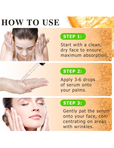 Suero Facial Antienvejecimiento Ruduwu 60ml - Vitamina C y E