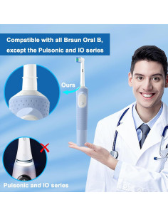 BRUVINTZ 12 Cabezas de Cepillo de Dientes Eléctrico Oral B 2
