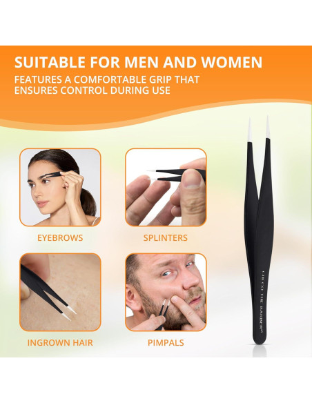 Pinzas Puntiagudas CHECO THE BARBER de Acero Inoxidable Pinzas Puntiagudas CHECO THE BARBER de Acero Inoxidable