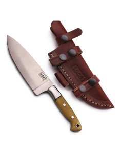 Cuchillo de Chef GCS 179 Hecho a Mano con Mango de Hueso
