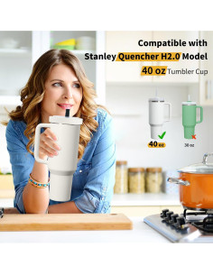 Tapa de paja a prueba de fugas Tcamp para taza 40 oz Stanley 2