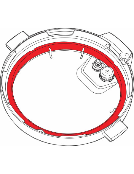 Anillo de Sellado Instant Pot 8 Qt - 2 Pack, Silicona Transparente