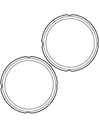 Anillo de Sellado Instant Pot 8 Qt - 2 Pack, Silicona Transparente