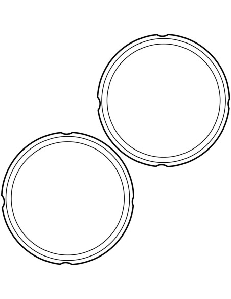 Anillo de Sellado Instant Pot 8 Qt - 2 Pack, Silicona Transparente