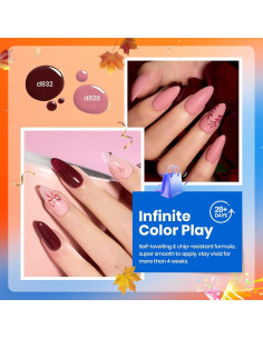 Set de Esmalte de Uñas en Gel Beetles 6 Colores Otoñales 2