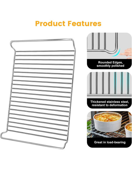 Estante para Horno de Aire GWY Acero Inoxidable 40.64x30.48cm